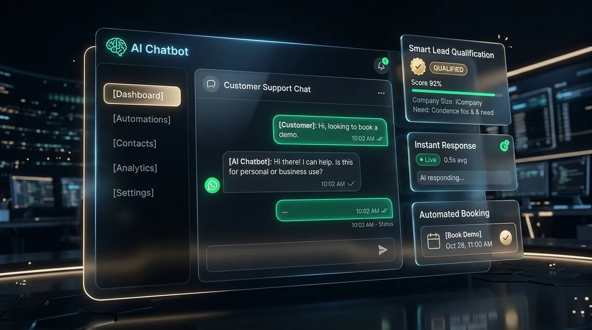 Chatbot & WhatsApp Automation Interface